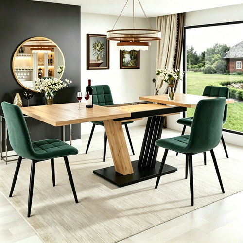 Extendable dining table and - extendable,