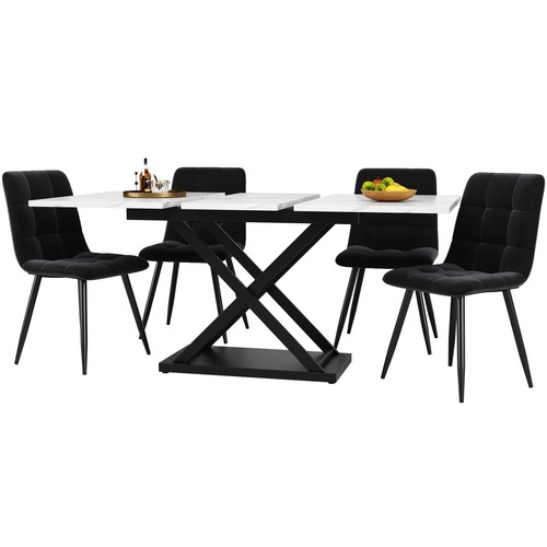 Dining table and chairs - and,