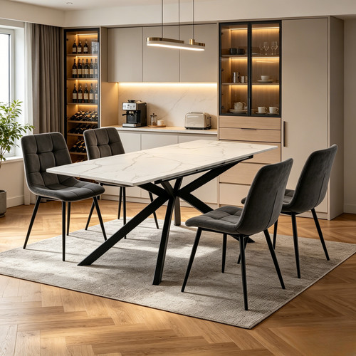Extendable dining table - extendable,