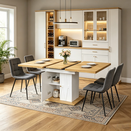 Extendable dining table and - extendable,