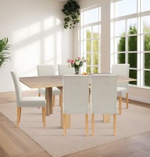 Dining Table Set, Oak Flip Top