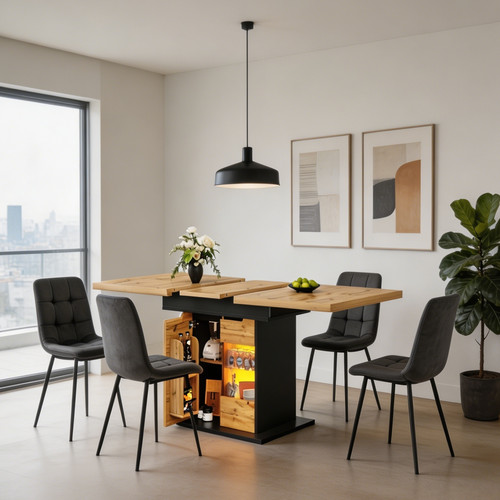 Extendable dining table and - table,