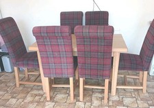 6 Dining Chairs And Extending