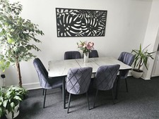 Wooden white marble Effect